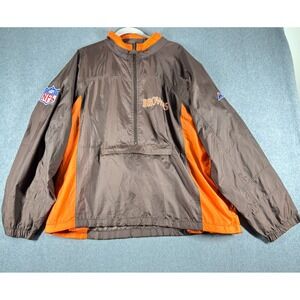 Vintage‎ Cleveland Browns Apex One 1/2 Zip Windbreaker Jacket Mens XL NFL